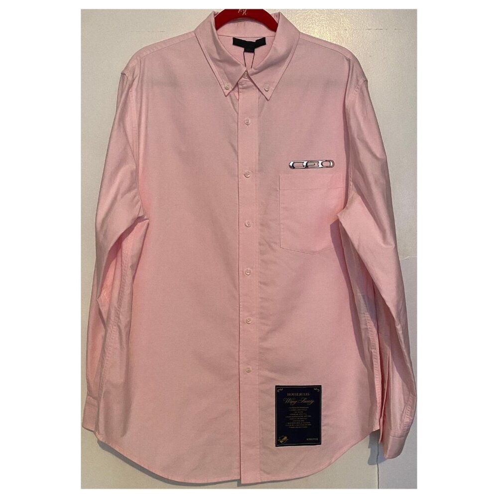 Alexander Wang Oxford CEO Shirt cotton Pink: SZ Large NWT